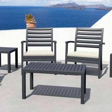 ΟΣΕΑΝ DARK GREY ΤΡΑΠΕΖΙ 90Χ45Χ45εκ. ΠΟΛ/ΝΙΟΥ - 53.0123