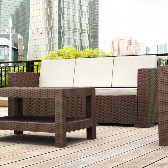 ΜΟΝΑΚΟ BROWN 3ΘΕΣΙΟΣ ΚΑΝΑΠΕΣ ΠΟΛ/ΝΙΟΥ - 53.0142