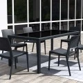 ΤΑΙΤΙ DARK GREY 180Χ94Χ75εκ. ΤΡΑΠΕΖΙ ΜΕ ΤΖΑΜΙ ΠΟΛ/ΝΙΟΥ - 53.0201