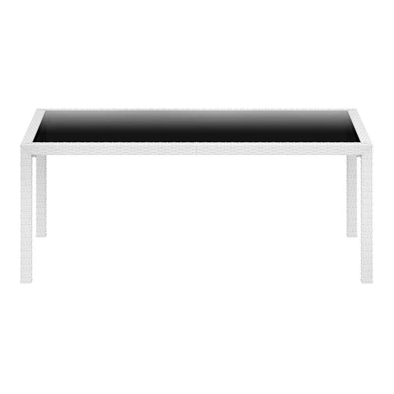 ΤΑΙΤΙ WHITE 180Χ94Χ75εκ. ΤΡΑΠΕΖΙ ΜΕ ΤΖΑΜΙ ΠΟΛ/ΝΙΟΥ - 53.0202