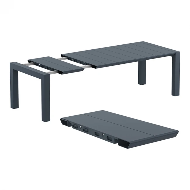 ΒΕΓΚΑΣ RATTAN DARK GREY 100X180/220εκ. ΕΠΕΚΤ.ΤΡΑΠΕΖΙ - 53.0234
