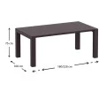 ΒΕΓΚΑΣ BROWN 100X180/220εκ. ΕΠΕΚΤ.ΤΡΑΠΕΖΙ - 53.0235