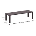 ΒΕΓΚΑΣ BROWN 100X260/300εκ. ΕΠΕΚΤ.ΤΡΑΠΕΖΙ - 53.0238