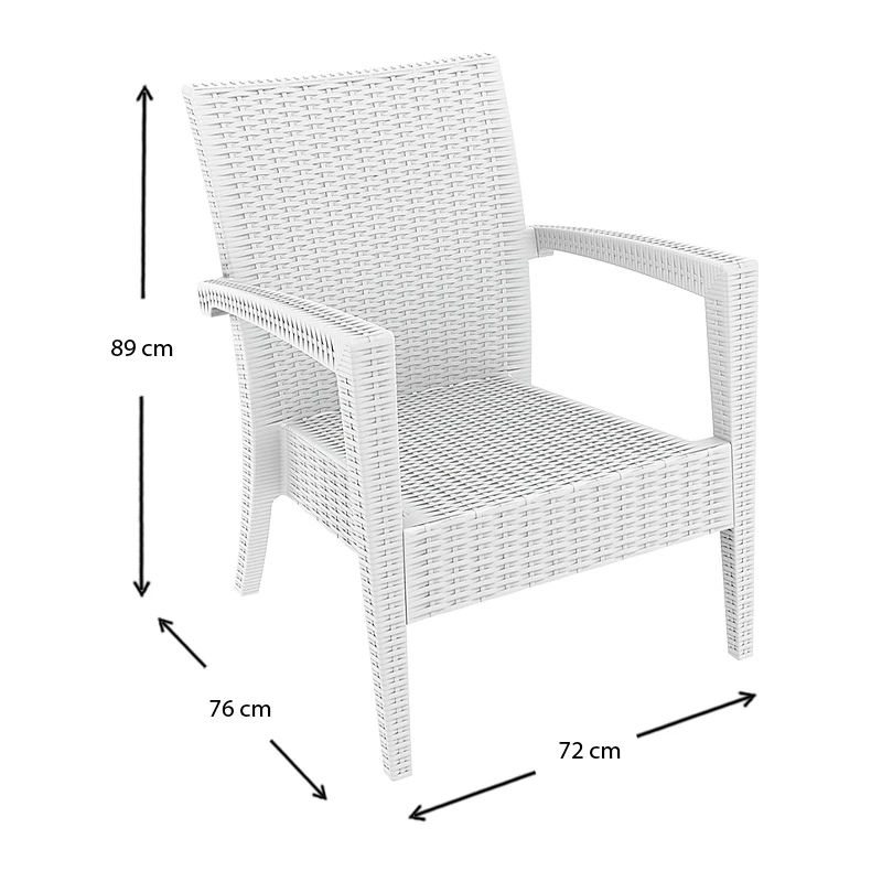 ΜΑΙΑΜΙ ΣΕΤ WHITE 2ΠΟ+1ΚΑ+ΤΡΑΠ.92Χ53εκ.+ΜΑΞ ΠΟΛ/ΝΙΟΥ - 53.0300