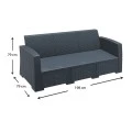 ΜΟΝΑΚΟ DARK GREY 3ΘΕΣ.ΚΑΝΑΠΕΣ ΜΕ ΜΑΞ. ΠΟΛ/ΝΙΟΥ - 53.0819