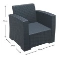 ΜΟΝΑΚΟ DARK GREY ΣΕΤ 2ΘΕΣ.ΚΑΝΑΠΕ ΜΕ ΜΑΞ. ΠΟΛ/ΝΙΟΥ - 53.0821