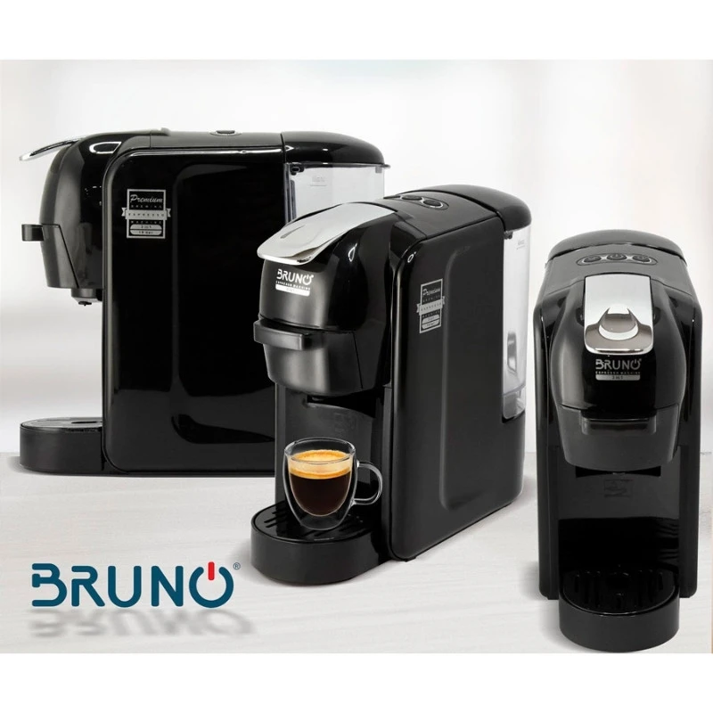 Espresso coffee machine 3 in 1 BRN-0124 BRUNO 1450W, 19 bar, color black