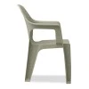 Mandella garden plastic armchair in beige color 60x57x84cm.