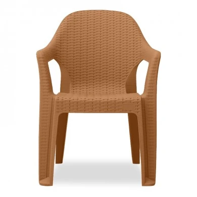 Mandella garden plastic armchair in tile color 60x57x84cm.