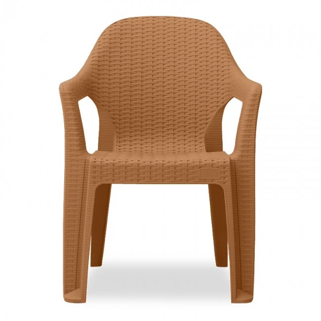 Mandella garden plastic armchair in tile color 60x57x84cm.