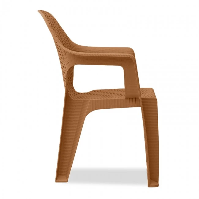 Mandella garden plastic armchair in tile color 60x57x84cm.