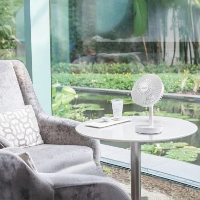 ΑΝΕΜΙΣΤΗΡΑΣ ΕΠΙΤΡΑΠΕΖΙΟΣ ΕΠΑΝΑΦΟΡΤΙΖΟΜΕΝΟΣ  ΛΕΥΚΟΣ Φ16 9W DC EUROLAMP 300-20508