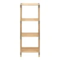 Floor shelf wooden - plastic color natural - beige 41x33x113cm.