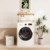 Wooden washing machine furniture in natural color 66x33x127cm.