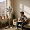 Ανεμιστήρας με ορθοστάτη (16") 40εκ. 55W Human FS-40-A6W χρώμα λευκό