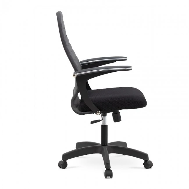 Melani Megapap office chair with double Mesh fabric in grey - black color 66,5x70x102/112cm.
