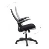 Melani Megapap office chair with double Mesh fabric in grey - black color 66,5x70x102/112cm.