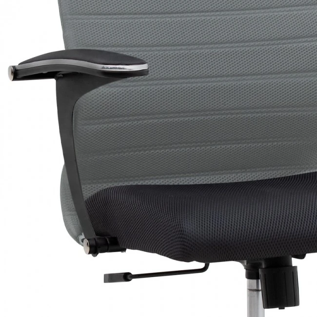 Melani Megapap office chair with double Mesh fabric in grey - black color 66,5x70x102/112cm.