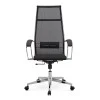Berta Megapap ergonomic office chair with Mesh fabric in black 66,5x70x113,3/131cm.