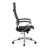 Berta Megapap ergonomic office chair with Mesh fabric in black 66,5x70x113,3/131cm.