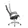Berta Megapap ergonomic office chair with Mesh fabric in black 66,5x70x113,3/131cm.