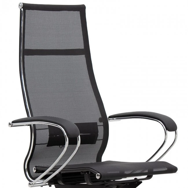 Berta Megapap ergonomic office chair with Mesh fabric in black 66,5x70x113,3/131cm.