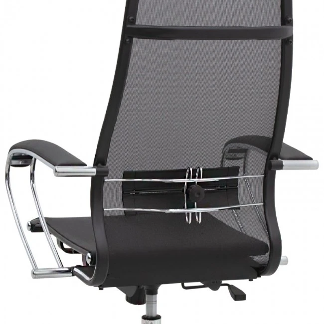Berta Megapap ergonomic office chair with Mesh fabric in black 66,5x70x113,3/131cm.