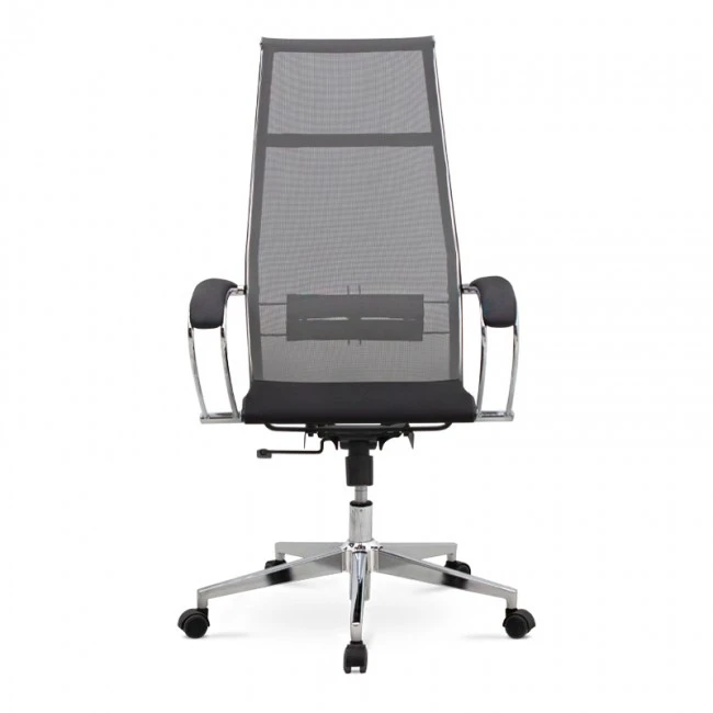 Berta Megapap ergonomic office chair with Mesh fabric in grey - black 66,5x70x113,3/131cm.