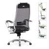 Samurai-2 Megapap ergonomic office chair with Mesh fabric in black 70x70x124/134cm.