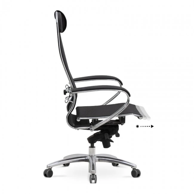 Samurai-2 Megapap ergonomic office chair with Mesh fabric in black 70x70x124/134cm.