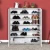 Ultra Megapap cupboard - shoe rack of 2 pairs double-leaf in white 91x35x108cm.