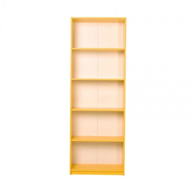 Max Megapap bookcase in yellow color 58x23x170cm.
