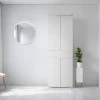 Diamond Megapap double-leaf wardrobe in white color 60x38x187cm.