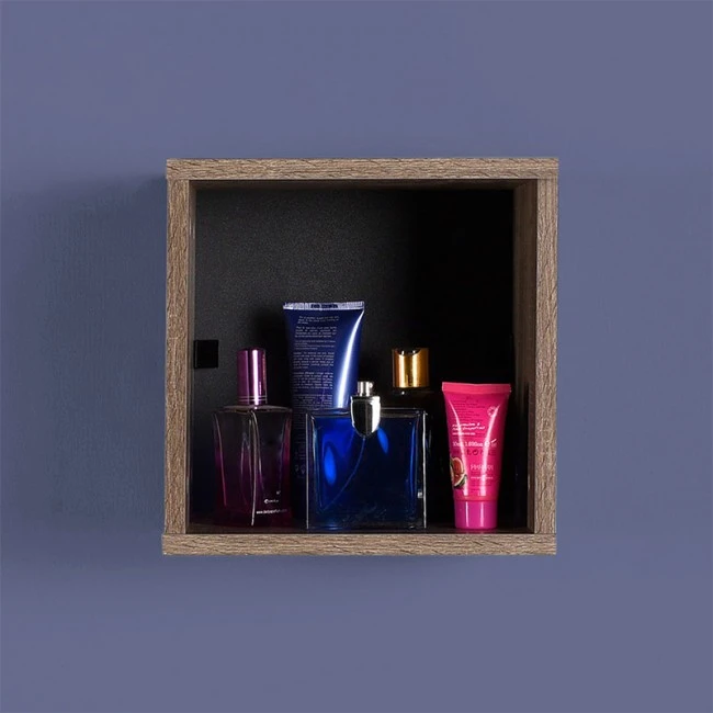 Flat Megapap bookcase in latte color 33x19x33cm.