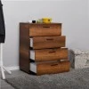 Trendline Megapap chest of drawers in walnut color 73x44x96cm.