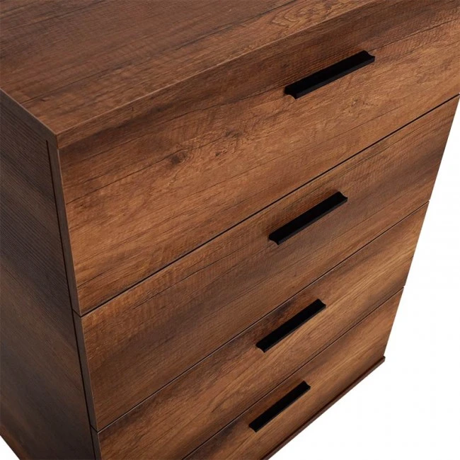 Trendline Megapap chest of drawers in walnut color 73x44x96cm.