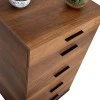 Trendline Megapap chest of drawers in walnut color 60x44x108cm.