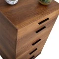 Trendline Megapap chest of drawers in walnut color 60x44x108cm.