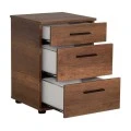 Trendline Megapap nightstand - chest of drawers in walnut color 40x39x57cm.