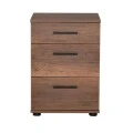 Trendline Megapap nightstand - chest of drawers in walnut color 40x39x57cm.
