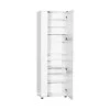 Porto Megapap single-leaf wardrobe with mirror - shoe rack of 30 pairs in white 60x36x187cm.