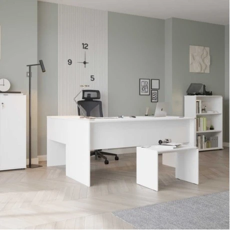 Rio Megapap manager office in white color 160x144x75cm.