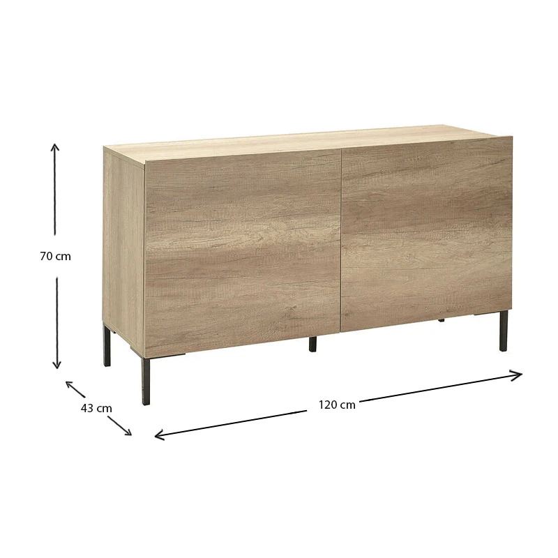 Ruby Megapap melamine TV furniture in tori color 120x70x43cm.