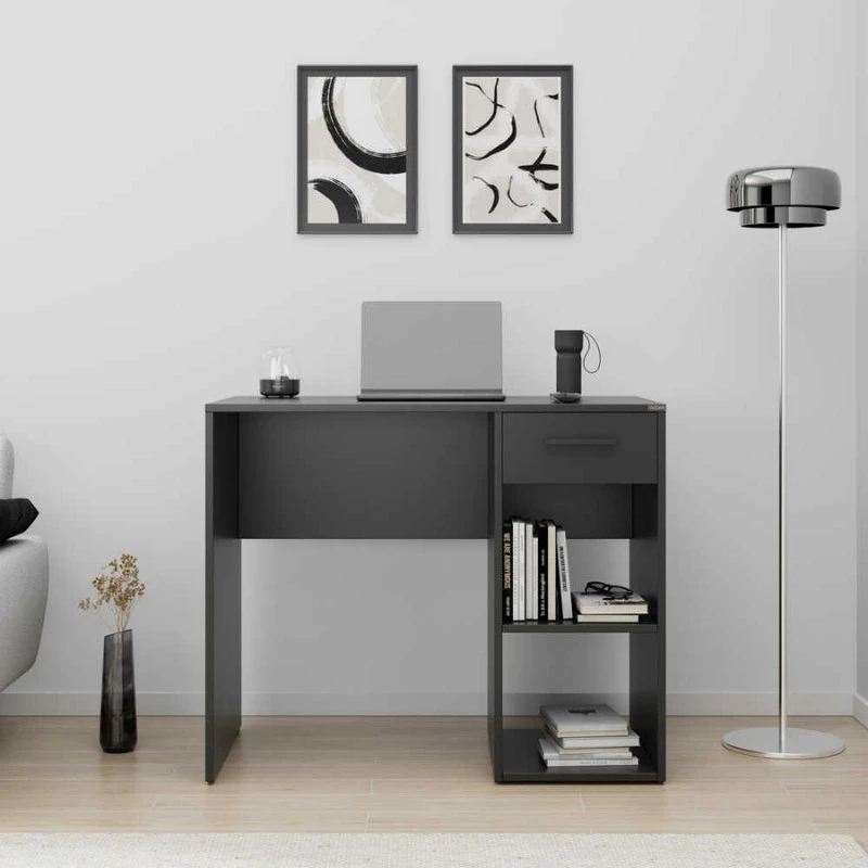 Concept Megapap office in anthracite color 90x52x75cm.