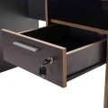 Concept Megapap melamine desk in antracite color 120x60x75cm.