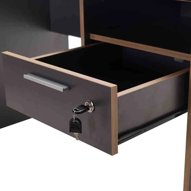 Concept Megapap melamine desk in antracite color 120x60x75cm.
