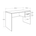 Concept Megapap melamine desk in antracite color 120x60x75cm.