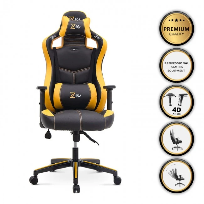 ZIO GAMING PRO GAMING Megapap office chair in yellow - black color 60x63x127/134cm.