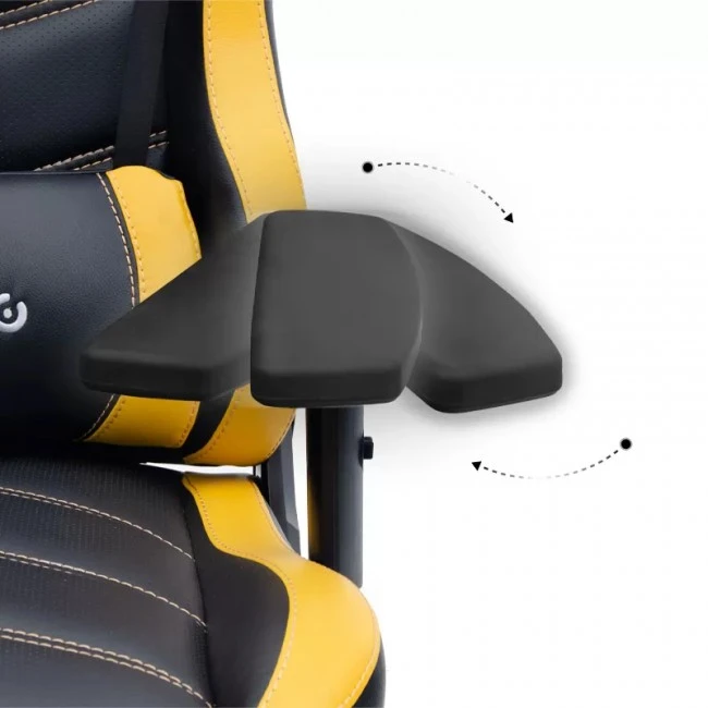 ZIO GAMING PRO GAMING Megapap office chair in yellow - black color 60x63x127/134cm.