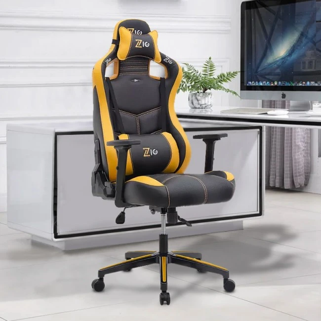 ZIO GAMING PRO GAMING Megapap office chair in yellow - black color 60x63x127/134cm.